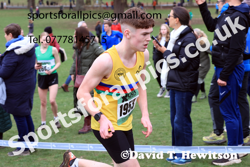 Mens Under-17s 2026 UK CAU Inter Counties Cross Country, Wollaton Park, Nottingham. Photo: David T. Hewitson/Sports for All Pics